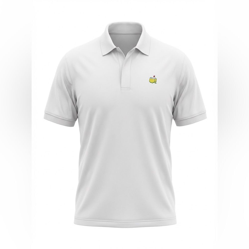 MASTERS COLLECTION MENS POLO SHIRT WHITE SIZE M